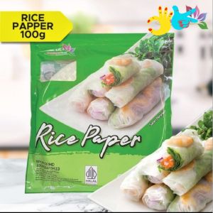 Anju1234 Rice Paper Bulat 100gr/ Banh Trang High Quality Rice Paper / Kulit Lumpia Vietnam Rice