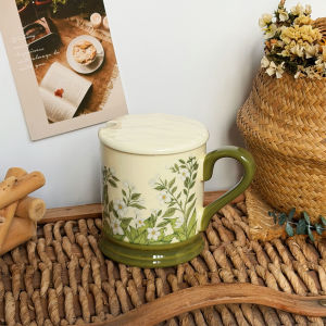 Mothers Day Creative Retro Style Jasmine Ceramic Mug