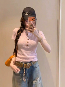 PEIXI | Slim Fit Versatile Design T-Shirt Women