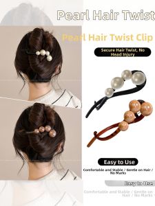 PINK EMPRESS | Pain-Free Hair Clamp for Small Volumes Twisted Beads Design