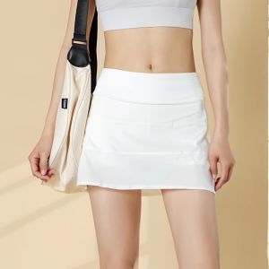 Womens Tennis Skirt Running Badminton Yoga Short Skirt Pleated Skirt Breathable Quick Dry Moisture Wicking Ultra Elastic