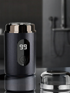 เครื่องโกนไฟฟ้าแบบพกพาสำหรับเดินทาง ของขวัญสำหรับผู้ชาย 1307T เครื่องโกนไฟฟ้าแบบลำลอง ชาร์จไฟได้ ใช้งานได้นาน 180 นาที