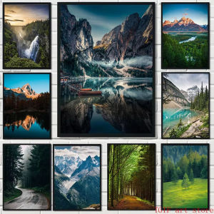 Jigsaw Puzzle for Adults 1000PCS-50X70CM Nordic Lake Mountain Artwork Mindful Game Stress Relief Decor Gift
