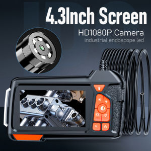 Single & Dual Industrial Endoscope Camera 4.3 inch LCD HD 1080P P67 Waterproof Snake Camera LED Lights for Engine Drain Wall
