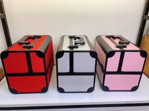 Cốp Thùng Đựng Đồ Nail - Trang Điểm - Nối Mi 4 Ngăn Khung Nhôm