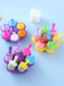 Kids Lips Gloss Model Frozen Ice Cream Bar Ice Maker Household Silicone 7-Hole Ice Cream Cheese Sticks Mold