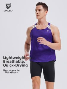 COSLEAF | Moisture Wicking Lightweight Breathable Backless Vest for Men