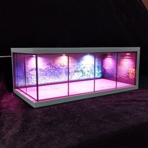 Hộp Trưng Bày Mô Hình Nhà Để Xe Tỷ Lệ 1/64 Với Đèn LED USB Bãi Đậu Xe Chân Thực Dành Cho Xe Mô Hình & Xe Thu Nhỏ