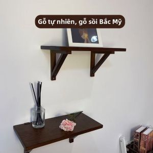 Kệ Treo Tường Gỗ Sồi Không Gây Hư Hỏng