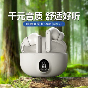 Universal Bluetooth Earphone Wireless in-ear Digital Display Screen True Wireless Bluetooth Headset Women & Men Running Sports Long Battery Life Noise Reduction Bluetooth Earphone Low Latency Gaming Headset
