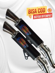 knalpot samlong Draco racing bas gahar beat mio vario scoopy delux genio gear vario 125/150 m3 pcx 150/160 vario 160 beat old/pgm fi