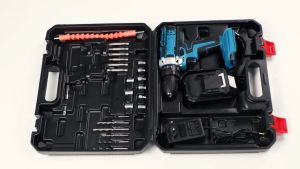 【5 Years Warranty】Cordless drill Electric screwdriver set Portable Hand drill cordless 3200rpm Cordless UK plug/Free 24 pcs Accessories电钻