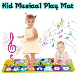 Piano Mat for Kids Toddlers Floor Keyboard Dance Mat Play Musical Carpet Music Instrument Toys Toddlers Girl Boy Gift