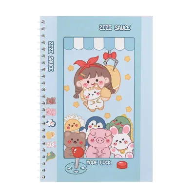 A5 Cute Sticker Book 32sheets Blank Collecting Album Organiser Reusable Double Sided Release Paper For Diy Scrapbooking Stickers