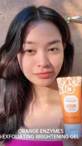 Paket 3 Lebih Hemat GMEELAN Orange Exfoliating Gel Peeling Face Eksfoliasi Wajah  mencerahkan kulit