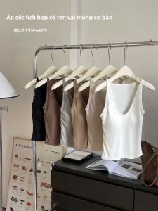 Áo Ba Lỗ Nữ Dáng Ôm Có Dây Đeo Một Mảnh Vai Mỏng Kiểu Dáng Cơ Bản Áo Lót Gợi Cảm Áo Lót Mùa Hè Áo Lót Bằng Vải Lanh