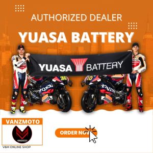 Yuasa YTX12-BS Motorcycle Battery (Taiwan) best for CFmoto NK400 / Kawasaki Versys 650 W800 Cafe / Suzuki V-Strom Adventure  GSX1300R Hayabusa