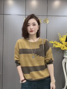 Women's Contrast Color Knitted Sweater: A Comprehensive Guide