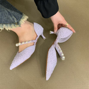 IELGY Fairy style pointed toe stiletto heeled toe sandals for women