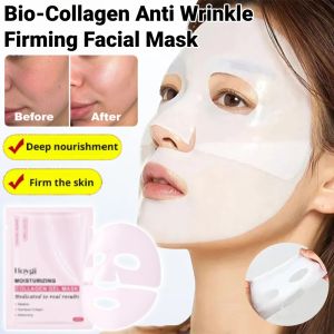 Bio-Collagen Anti Wrinkle Firming Facial Mask Whitening Moisturizing Sleeping Mask Deep Hydrating Shrink Pores Overnight Mask