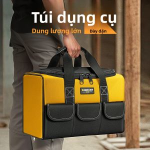 Túi Đựng Dụng Cụ Lớn 17 Inch Với 6 Túi Bên Ngoài Túi Đựng Dụng Cụ Thợ Điện Dành Cho Những Người Đam Mê DIY Và Thợ Thủ Công Vải Oxford