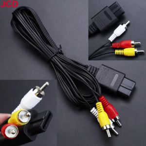 JCD 1.8m AV Audio Cable Composite Video Cord 6 Feet Line Compatible with For N64/GameCube/NGC SNES SFC TV Game Console