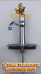 1/2Inch Brass / PVC Lock Nut Replacement Sink Water Tap Faucet Flange Jam Connector Thread Nut / Nut Paip Sinki