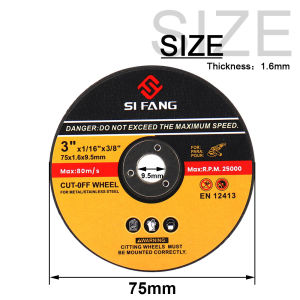 75mm Cut Off Wheels 3-inch Metal Cutting Disc 1.6mm Thickness for Angle Grinders to Rotate Metal Cutting Circular Saw Blades