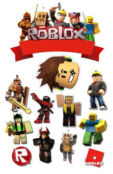 Topper cake kue ulang tahun karakter roblox free nama dan ucapan