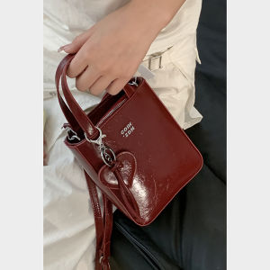 2024 New Summer Crossbody Mini Bag for Women Korean Style Tote Bag with Single Shoulder Strap Zipper Closure Soft PU Leather