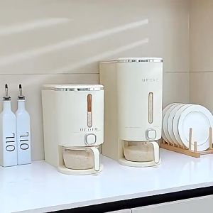 【Vinnatsu】5/10KG Dispenser Beras Otomatis Food Grade Tahan Serangga Rice Bucket Tempat Beras Estetik