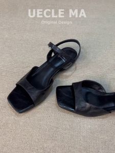 MASHUJIA | French Style Wedge Sandals Summer Dress Match Comfortable Versatile