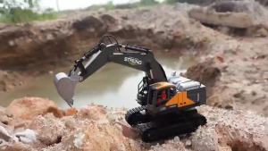 ZWN 1/16 1/20 Remote Control Excavator Dump Truck RC Model Car Toy Professional Alloy Simulation Construction Vehicle for Kids