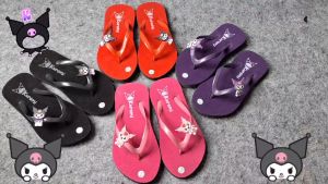 Sandal Jepit Anak Perempuan Kuromi Buludru Cemen