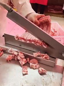 304Stainless Steel Meat Slicer Manual Frozen Slicer Chopped Chicken Duck Fish Bone Cutter