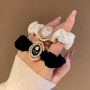 Camellia Hair Tie Flower Accessories Rubber Band Pengikat Rambut Kamelia Aksesori Wanita