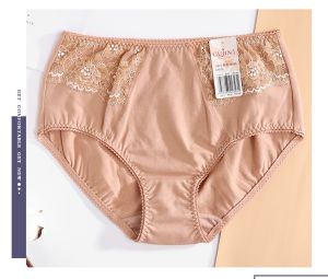 กางเกงชั้นในผ้าฝ้ายเอวสูง ทรงสามเหลี่ยม ระบายอากาศได้ดี กางเกงขาสั้นผู้หญิง แบรนด์ Gu Jia ทรงบาง สวมใส่สบาย สำหรับผู้หญิง
