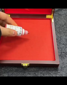 Hộp Mực Vuông Đóng Dấu Cao CấpSang Trọng có nắp đóng dấu trònvuông..... [Tặng kèm Mực]