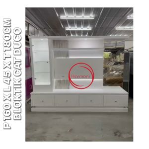 BUFET BACKDROP TV BACKDROP TV LAMPU MINIMALIS FREE ONGKIR SERANG KOTA DAN CILEGON