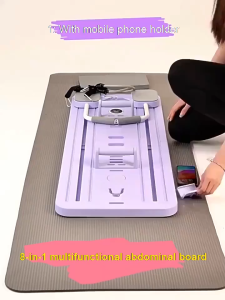 COD ELBOKERO Alat Pilates Papan Latihan Perut Alat Sit Up Aerobik Reformer Mini Rebound with Counter