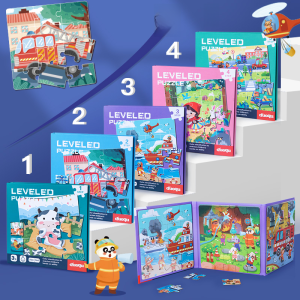 Advanced Magnetic Puzzle for Children over 2 Years Old Early Education Sticker Cartoon Baby Intelligence Enhancement Large Block Assembly