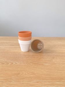 [Inner Diameter 4.9cm] Mini Plastic Succulent Flower Pot Small round Flower Pot Minimalist Pottery Color Green Plant Leaves Plug Thickened