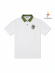 CASTELBAJAC GOLF | Sun Protection Quick Dry Fashion Bear Mens Short Sleeve Polo