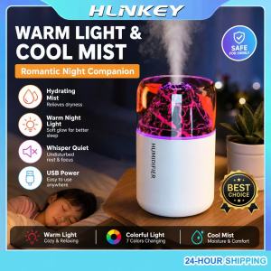 HLINKEY 180ml Mini simulated volcanic color lamp humidifier USB aromatherapy diffuser is suitable for use in cars homes bedrooms as a gift