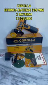 Corolla Portable Angel Grinder Cordless 3 inci Mesin Gerinda Tangan 1Baterai Alat Pemotong CH011903