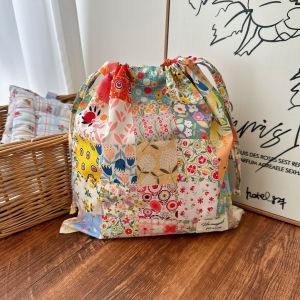 Floral Drawstring Bags Gift Bags Multi-functional Small Objects Storage Bag for Wedding Birthday Party Favors