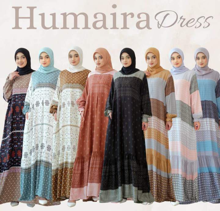 Gamis%20Rayon%20Premium%20/%20Humaira%20Dress,%20Katun%20Rayon%20Premium%20Busui%20Friendly%20LD%20110cm%20Fit%20to%20XL%20-%20Image%202