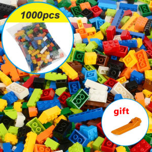 Hot 1000 Pieces Building Blocks City DIY Creative Bricks Bulk Model Figures Educational Kids Toys Compatible All Brands