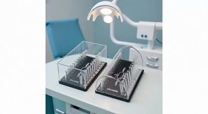 1pcs Rectangular Dental Acrylic Organizer Holder for Orthodontic Arch wires Case Placing Case.