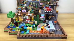 20pcs/bag Blok bangunan magnetik building blocks for kids Blok Bangunan Kubus Susun Montessori Berisi boneka balok bangunan 1pc